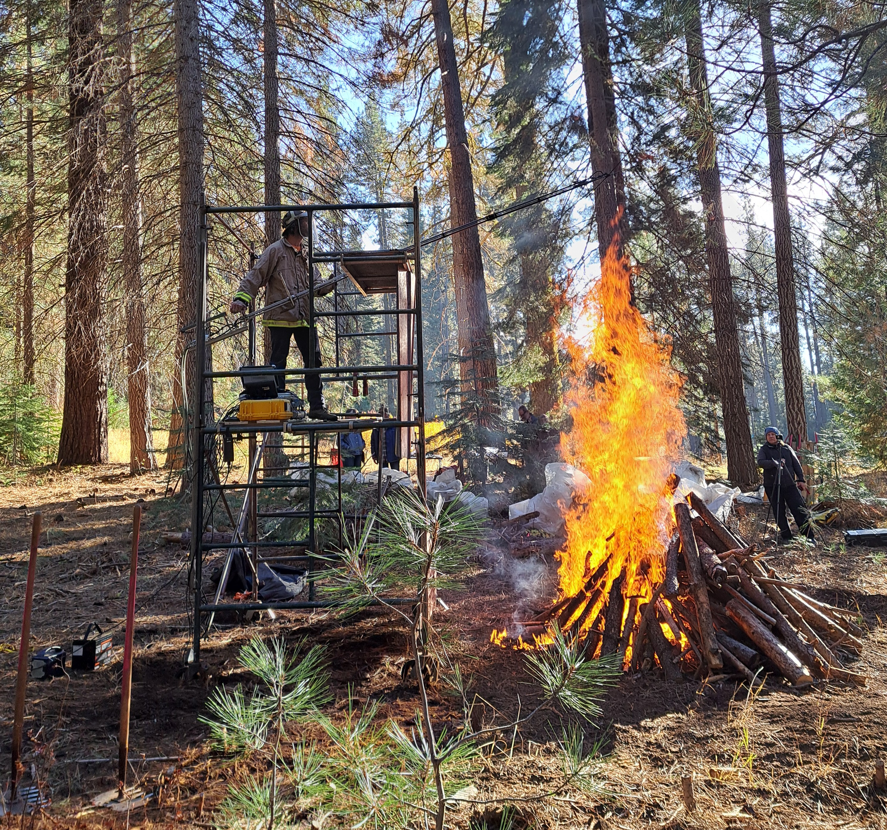 Burn pile emission testing